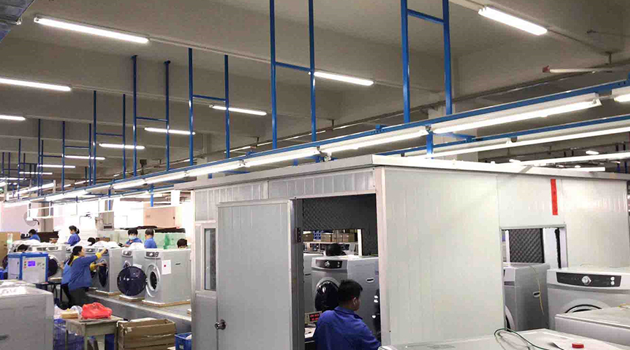 金環(huán)電器如何保證客戶收到的滾筒干衣機運行時無異響？