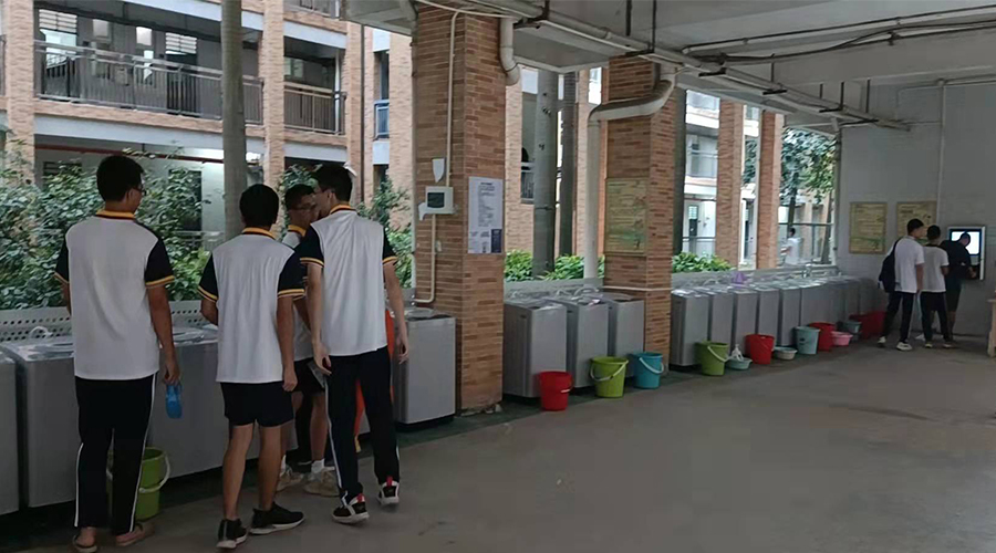 好評(píng)續(xù)單！江門一中學(xué)校持續(xù)追加共享洗衣機(jī)！